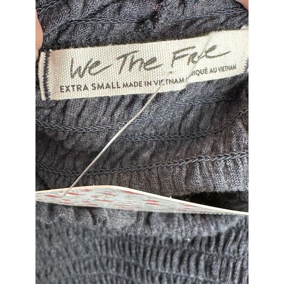 We The Free gray long sleeves mock detail neck size XS - Picture 5 of 12